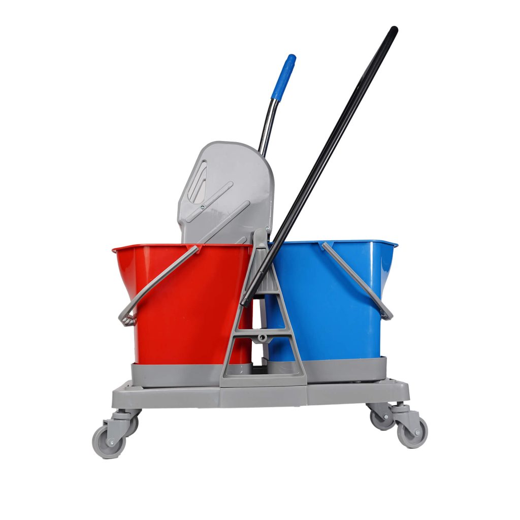 Bunny Double Bucket Housekeeping Trolley – Plastic Frame