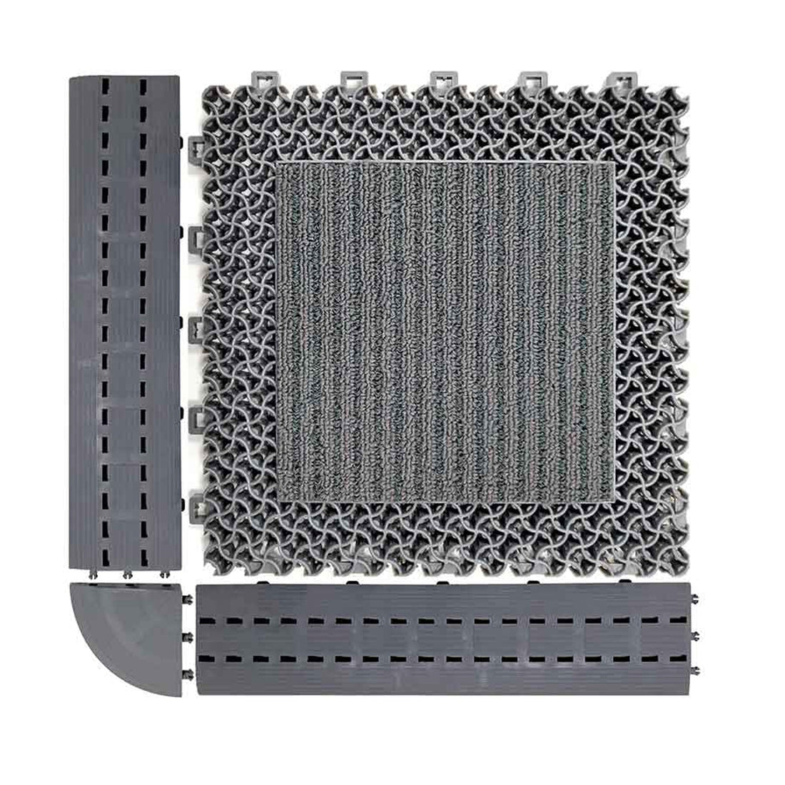 Enigma Modular EVA interlocking entrance mat tile in grey