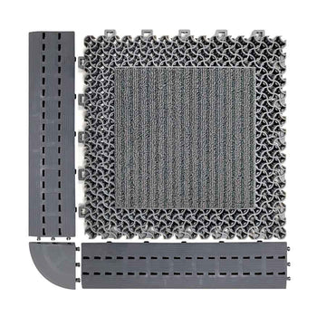 Enigma Modular EVA interlocking entrance mat tile in grey