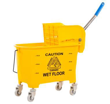 Bunny Single Bucket Housekeeping Trolley – Plastic Frame